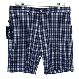 Polo Ralph Lauren Golf Classic Fit Shorts Mens 32 Blue Plaid NWT $99